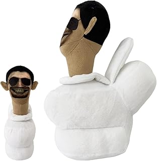 Skibidi Toilet Plush Toy, Creative Skibidi Toilets, Plush Toy for Games Fans, Funny and Unique Skibidi Toilets, Filled Dolls for Birthday Parties… (A02)