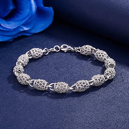 Chaîne de perles porte-bonheur, le bracelet en argent 925 idéal à offrir pour un mariage