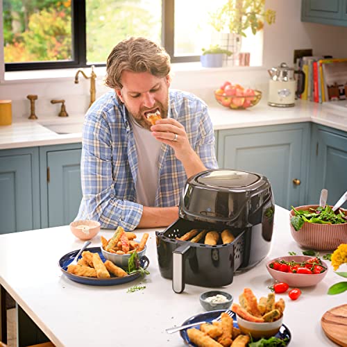 Russell-Hobbs-27160-SatisFry-Medium-Digital-Air-Fryer-Energy-Saving-Airfryer-with-10-Cooking-Functions-including-Bake-Grill-and-Dehydrate-4-Litre-Capacity-Black
