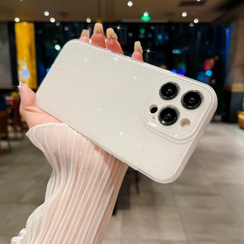 LIFCIUSO Glitter Bling Case for iPhone 15 Pro Max (6.7"), White - image 4