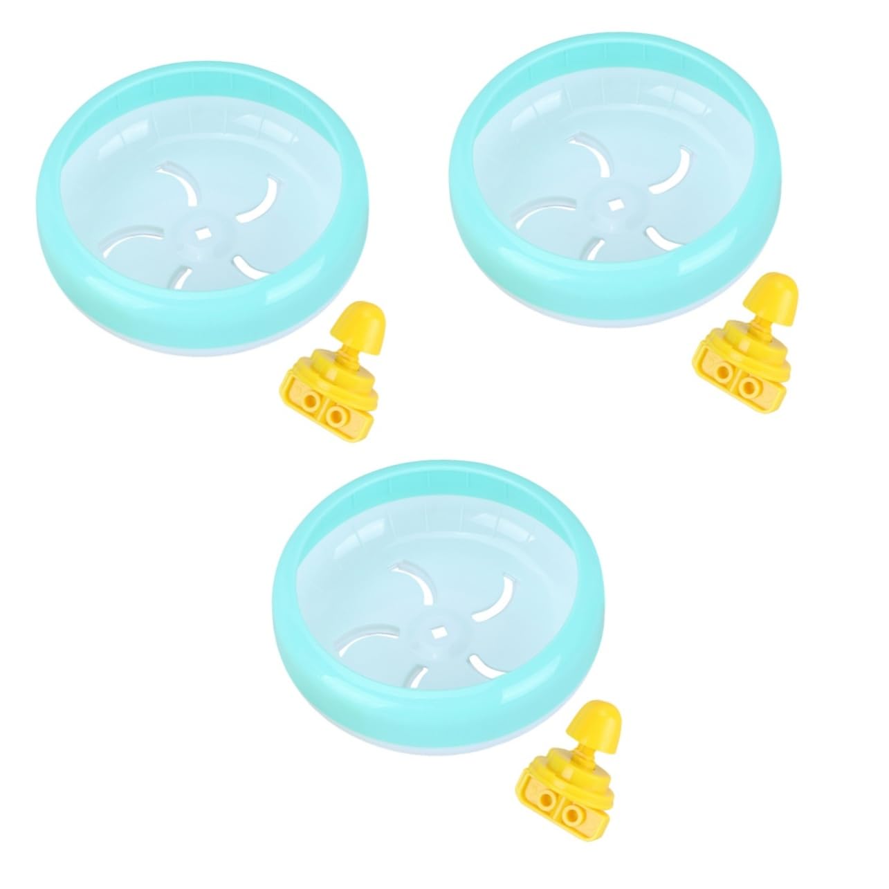 BESPORTBLE 3pezzi Ruota Da Esercizio Silenziosa Per Criceti Topi e Gerbilli Design Divertente e Sicuro Per La Corsa Notturna Senza Rumore