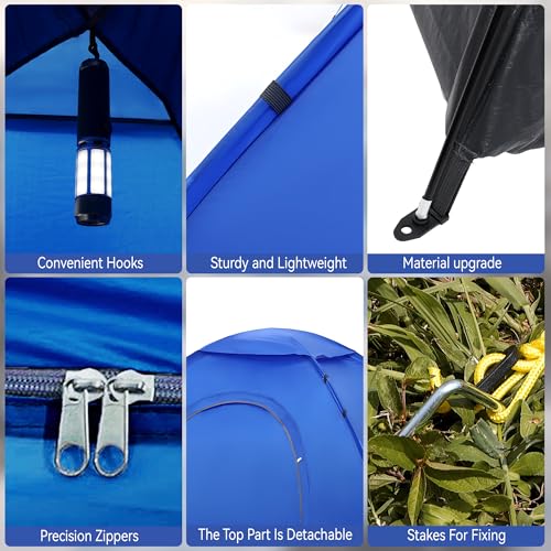 Image of 1-2 Person Tent Waterproof & Windproof Family-Tent Camping Tents All-Weather Backpacking-Tents for Camping-Hiking,Outdoor Adventures