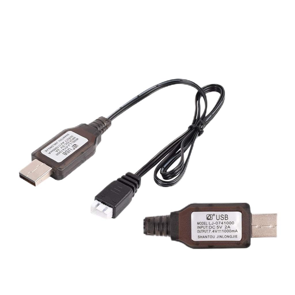 Tsophreniq 7.4v 2000mA /1000mA/500mA XH-3P 2S Li-ion Electric Aircraft Car Robot for 7.4V