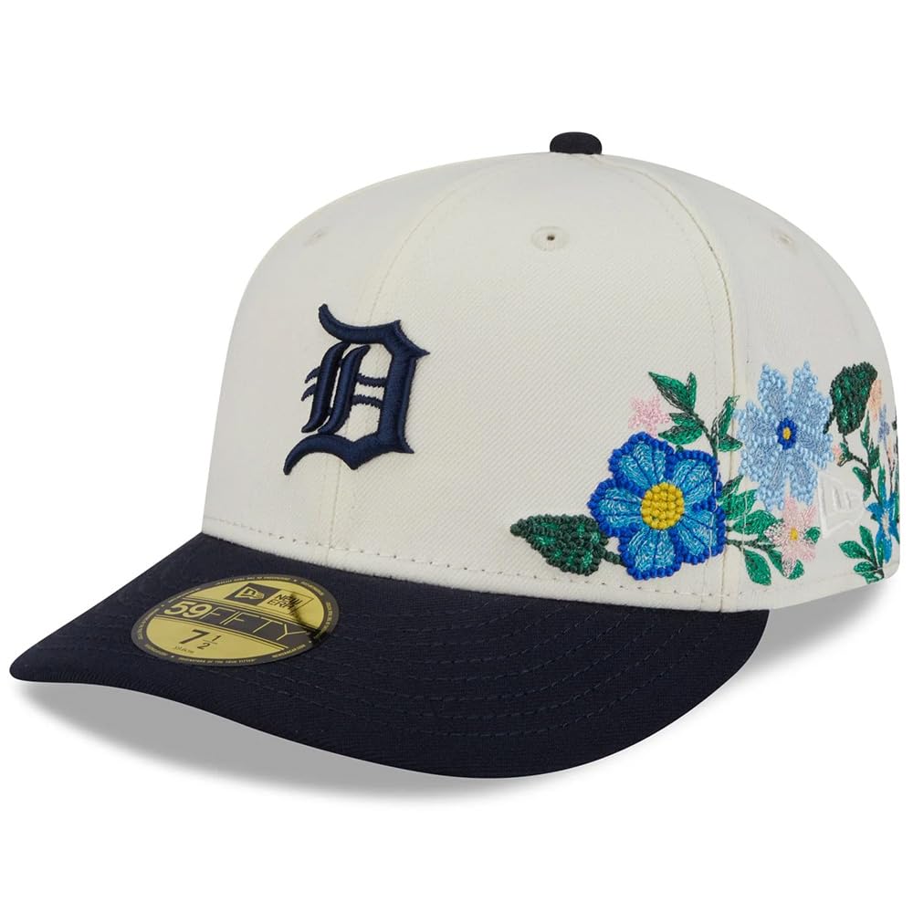 New Era Detroit Tigers 9FIFTY Tonal Florals 2-Tone Fitted Cap, Adjustable Hat