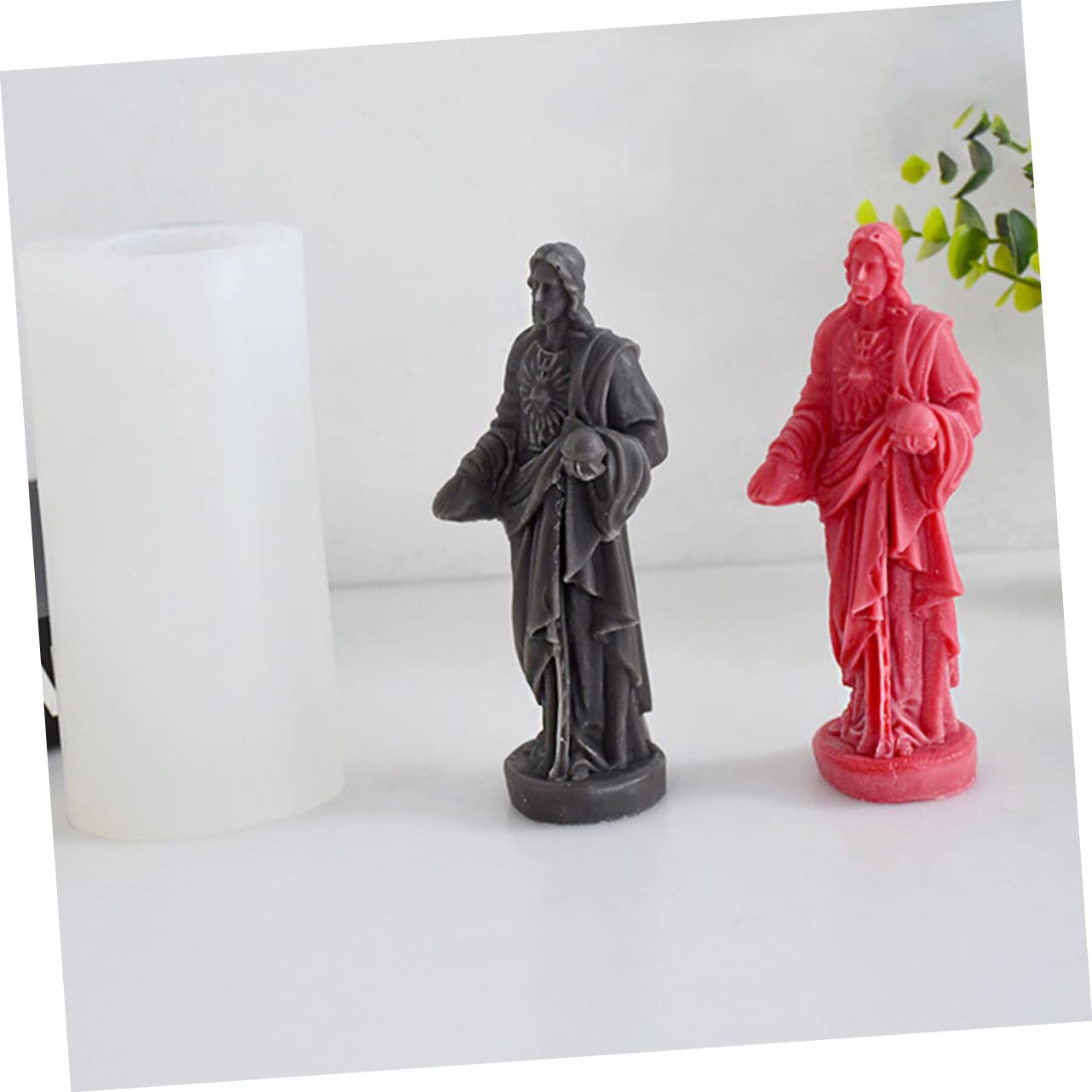 Moule à Bougie Silicone Créatif Forme De Jésus Moule Pour Fabrication De Bougies Et Décorations Pour Artisanat Et Personnalisés