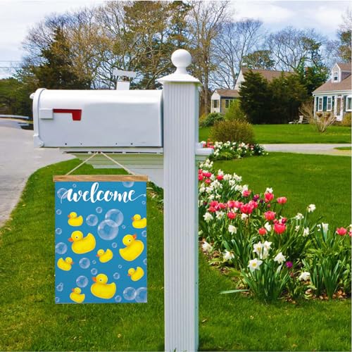 Mugod-Ducks-House-Flag-Yellow-Rubber-Duck-in-Swimming-Pool-Soap-Bubbles-Summer-Garden-Flags-125×18-Double-Sided-Banner-Welcome-Yard-Flag-Home-Outdoor-Decor-Lawn-Villa Mugod Ducks House Flag Yellow Rubber Duck in Swimming Pool Soap Bubbles Summer Garden Flags 125×18 Double Sided Banner Welcome Yard Flag Home Outdoor Decor Lawn Villa