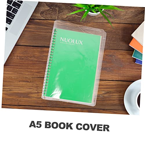 Hemoton 2 Peças A5 Capa Protetora Transparente Núcleo Interno A6 Capa De Livro Em Pvc