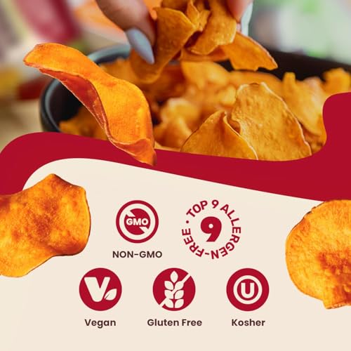 Image of Jackson's Sweet Potato Kettle Chips with Sea Salt made with Avocado Oil (1.5 Ounce, Pack of 28) - Allergen-friendly, Gluten Free, Peanut Free, Vegan, Paleo Friendly - Shark Tank Product