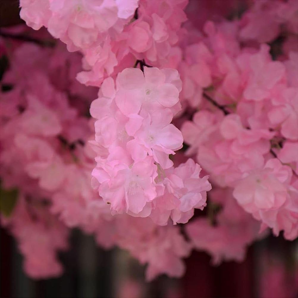 Japanischer Kirschbaum Künstlich Rosa, Sakura Baum, Kirschblütenbaum Künstlich XXL, Kunstbaum Kirschblüte Indoor Outdoor, für Zuhause,Hochzeit,Party,Garten,1.8x1.5m/5.9x4.9ft