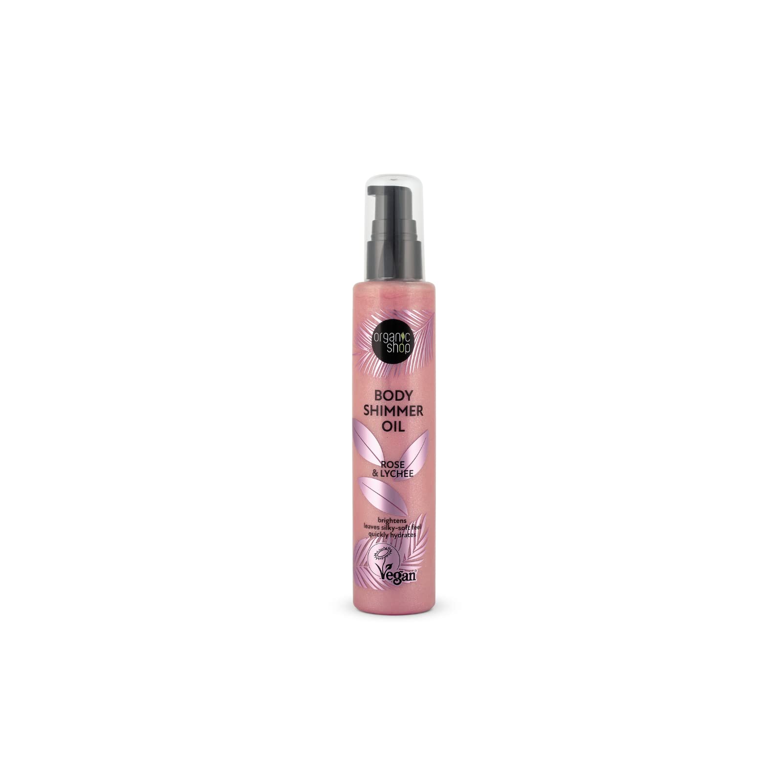 Organic Shop Body Shimmer Oil Rose & Lychee, 100 ml