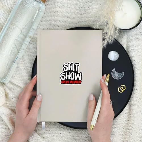 Image of SODAVA (3Pcs, 3 inchx3 inch) Funny Chaos Crew Sticker - Sh*tshow Team Member Waterproof Vinyl Decal for Laptop, Water Bottle, Toolbox, Office Gag Gift, Humor Sarcastic Bumper Sticker