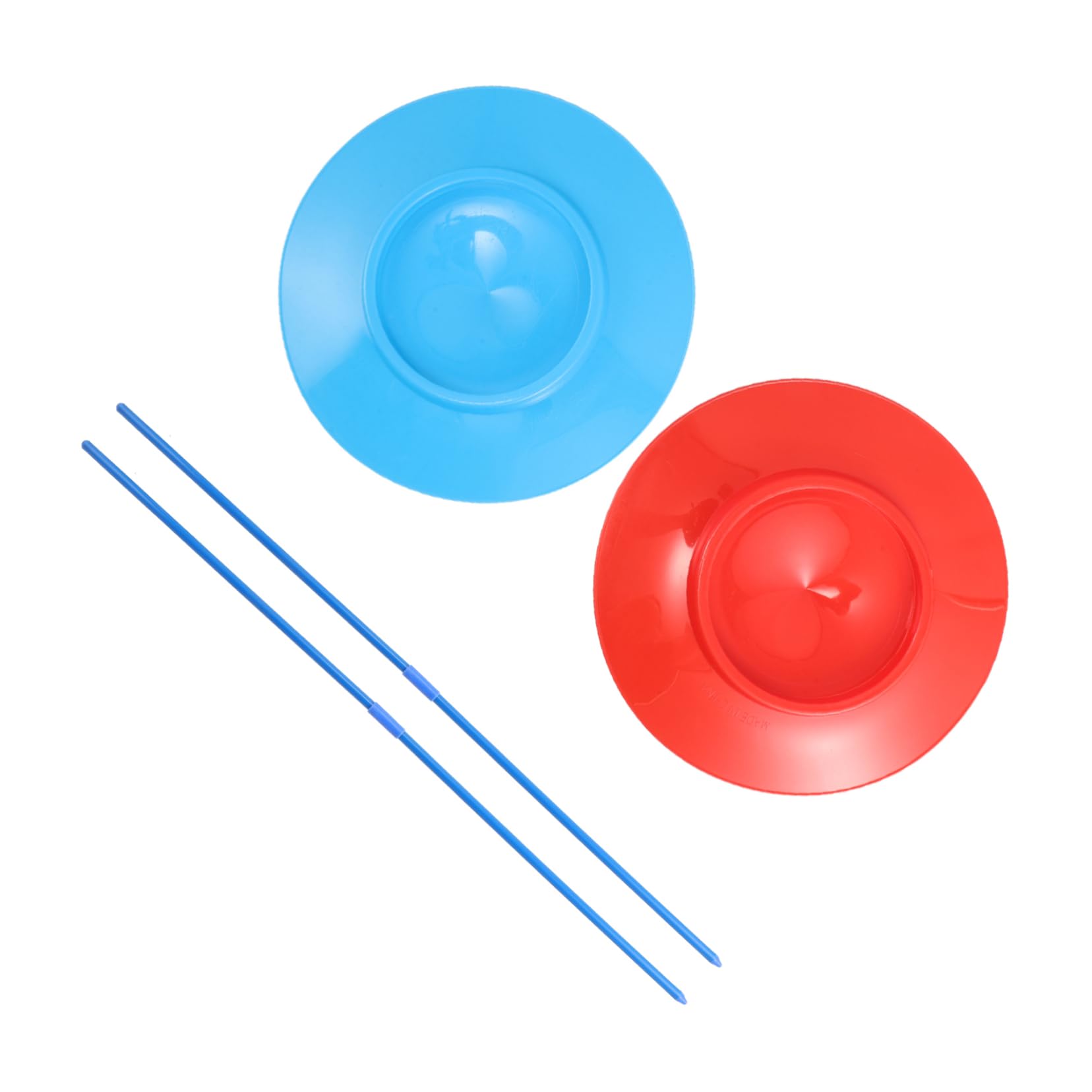 TOYANDONA 2pcs Circus Juggling Plates Kit Sticks Juggling Plates for Boys and Girls Adults Party Entertainment Toy for Skill Development