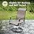 MIXPATIO 5 Pieces Patio Dining Set, Outdoor Table and Chairs, 4 x Textilene Swivel Dining Chairs and 42" Round Black Table, with 1.57" Umbrella Hole, for Cozy Garden Settings, Grey-Brown