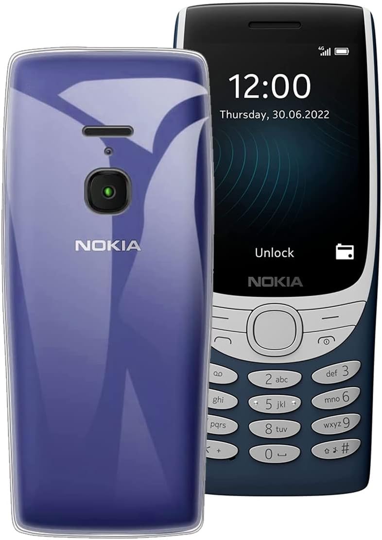 LYZXMY Case Compatible with Nokia 8210 4G (2.8") Transparent Cover Silicone Soft TPU Cover Shell