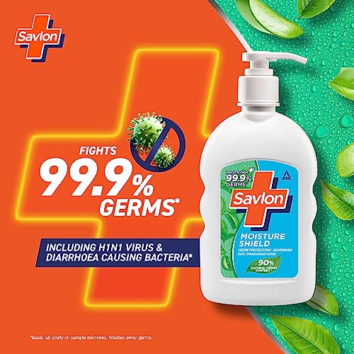 Image of Savlon Moisture Shield Germ Protection Liquid Handwash, 200ml