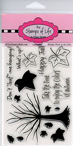 Halloween Tree Fall Stamps For Card-Making And Scrapbooking Supplies By The Stamps Of Life - Leaves4Fall Sentiments #TOP22