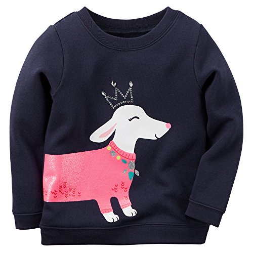 Carter's Long Sleeve Navy Tee 5t fini les t-shirts fragiles qui rétrécissent au lavage