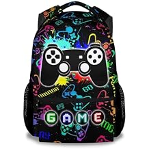 UNIKITTY Boys Backpack for School - Gaming Backpack for Kids Adults - Kids Schoolbag Large Capacity Durable - 17 Inch Gamer Bookbag for Elementary High School