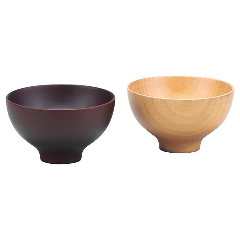 Amazon.co.jp: 東出漆器店 器の木 天然木夫婦汁椀 4556 約Φ11.5