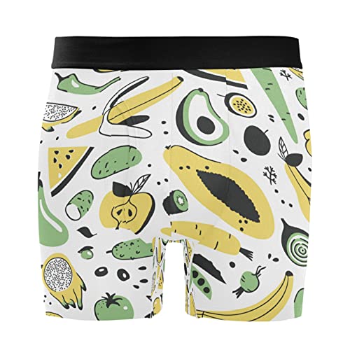 Bóxer para hombre calzoncillos anti-rozaduras elásticos ultrasuaves de frutas Vnurnrn