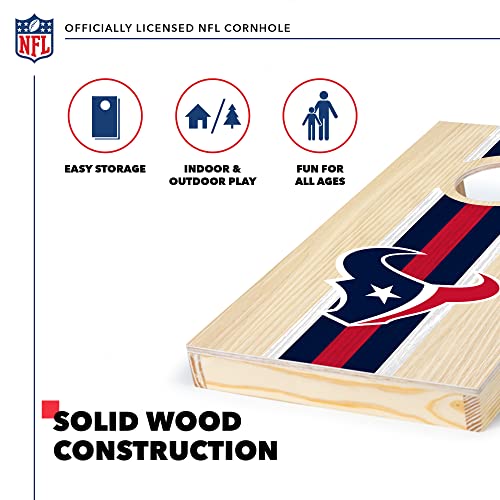Wild Sports 1-3-16325-CS112D Nfl Football Houston Texans 1' X 2' Travel Size Solid Wood Cornhole Set With Direct Print Hd Team Graphics – Great Gift For Any Sports Fan! Bean Bag Toss Family Games thumb #2