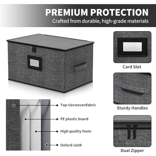2-Pack Wine Glass Storage Box