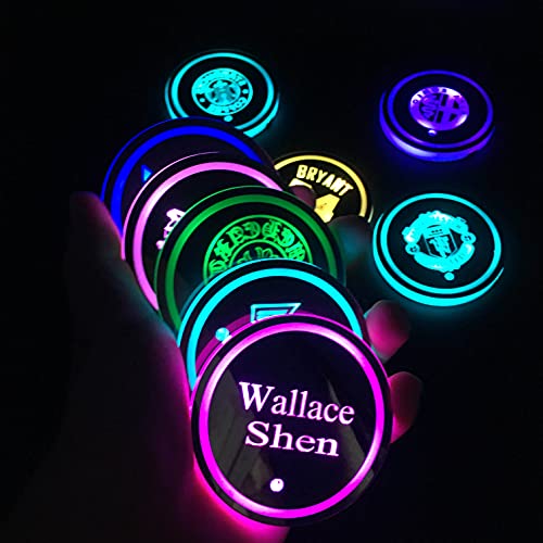 Juego 2 pcs LED USB para portavasos de auto miniatura 5