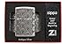 Zippo Lighter: Armor MultiCut Geometric Deep Carve - Antique Silver 49883