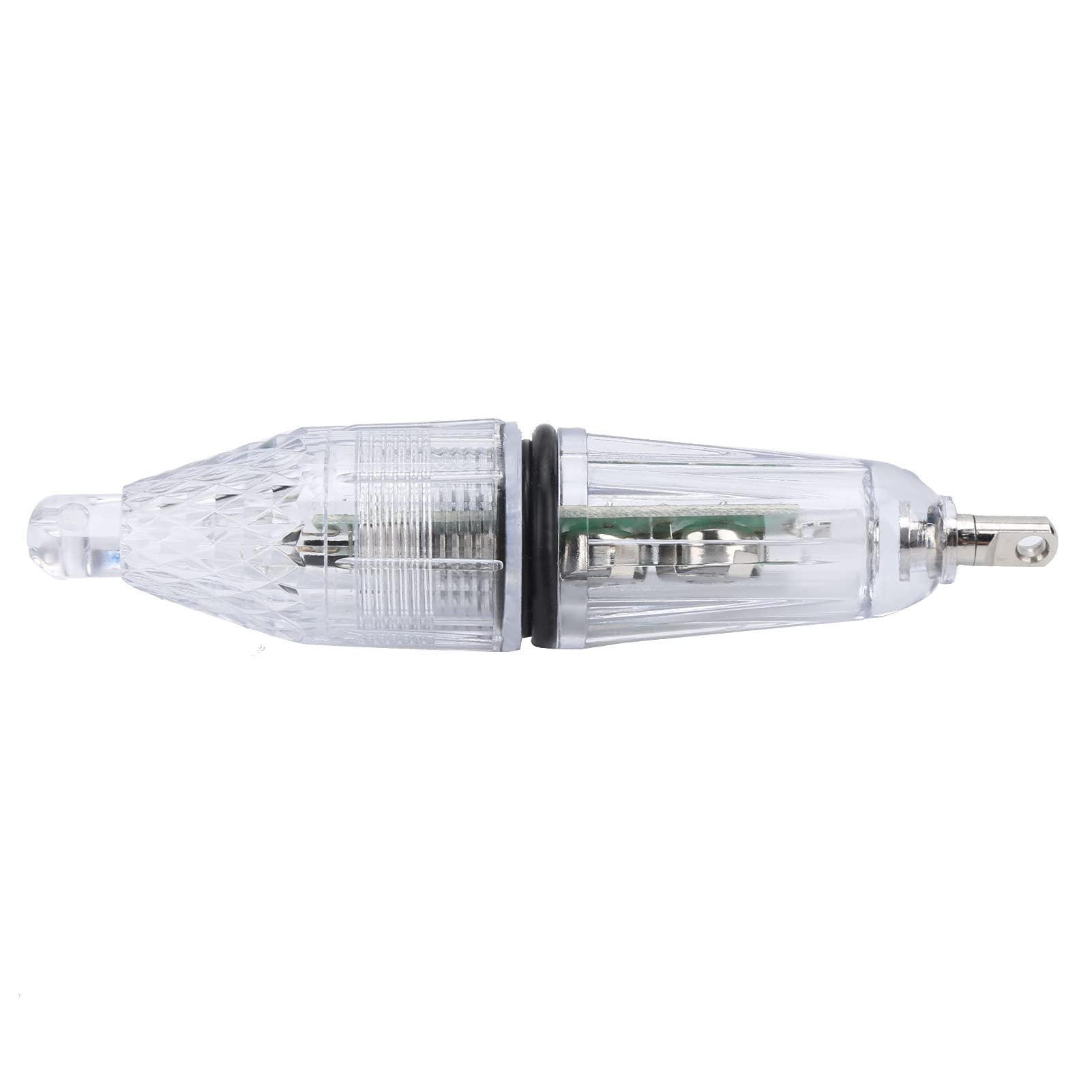 Esca leggera in fibra di pesca, lampada per calamari da pesca impermeabile in silicone per accessorio da pesca all'aperto (luce verde)