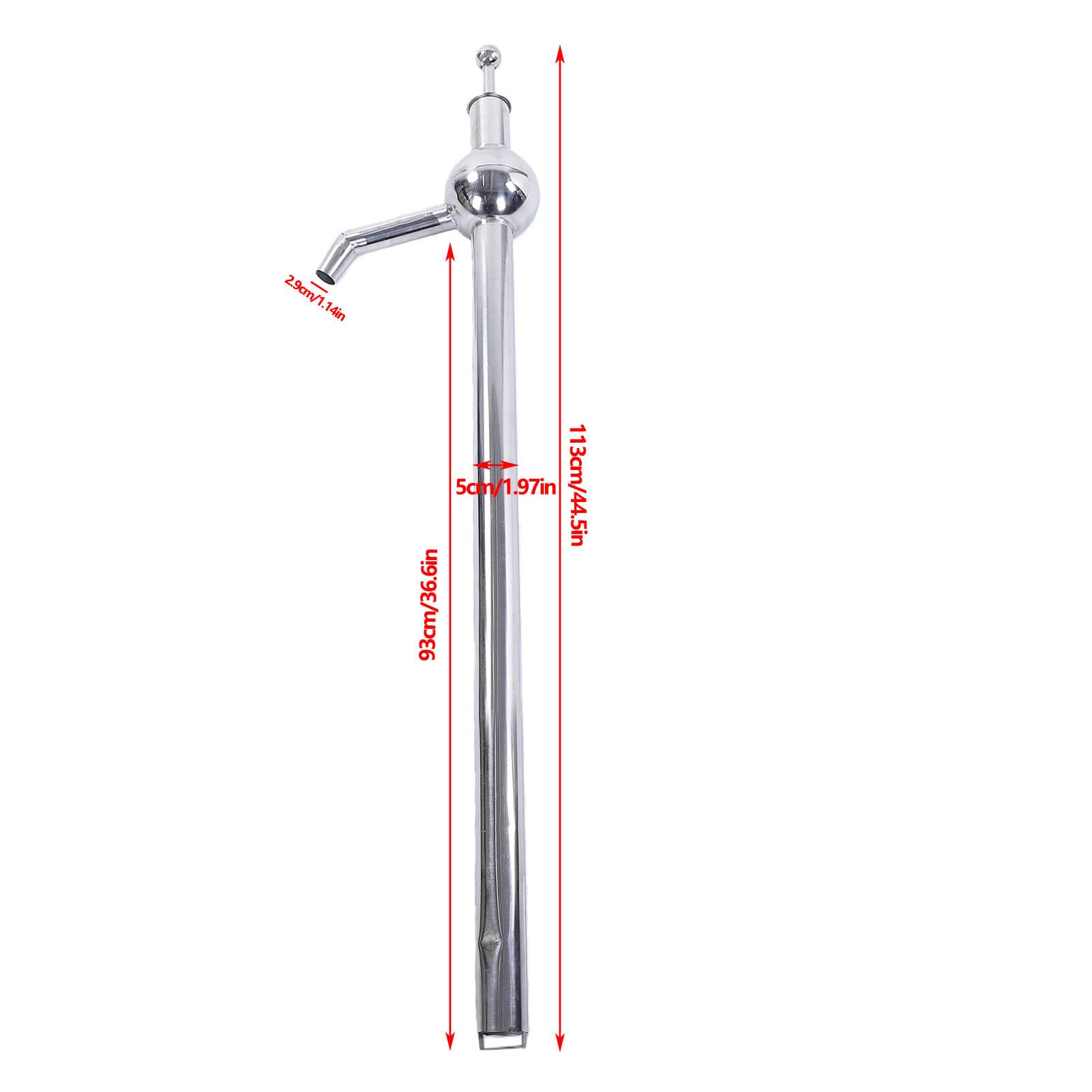 ViaGasaFamido Extractor de Aceite Manual de Acero Inoxidable Versátil Bomba Fácil de Operar para Gasolina Derv y Aceite de Oliva Capacidad de 180L a 300L