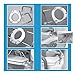 Carex 3.5 Inch Raised Toilet Seat with Arms, Round Toilet Seat Riser, 300 lbs Capacity, Elevating and Raising Seat for Elderly and Handicap, Universal, Slip-Resistant with Padded Handles, White