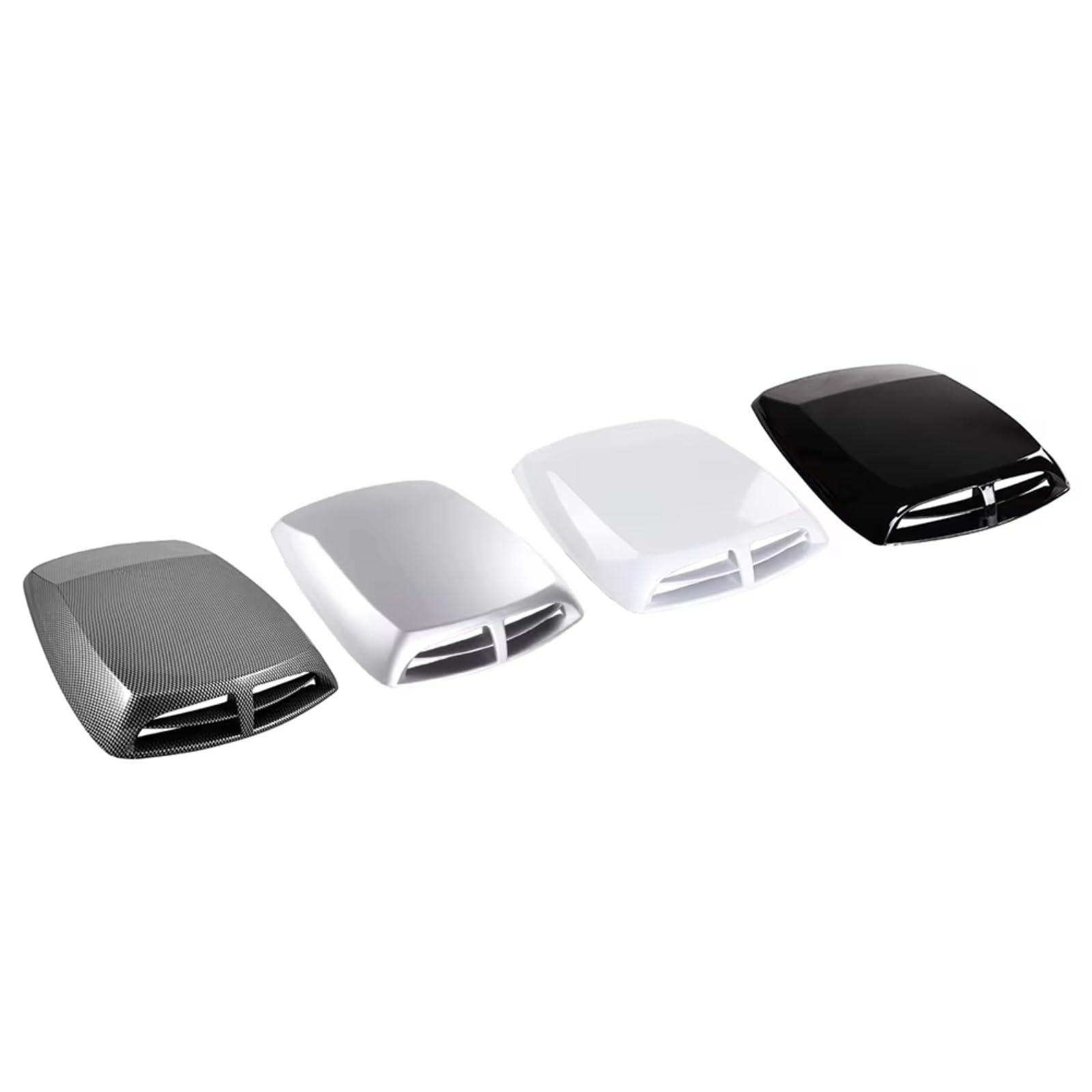 Telaio uscita aria cofano Universelle Autos Luftstrom Lufteinlass Motorhaube Scoop Lüftung Bonnet Abdeckung Auto Styling Dekoratives Zubehör Auto Tuning Teile(Black2)