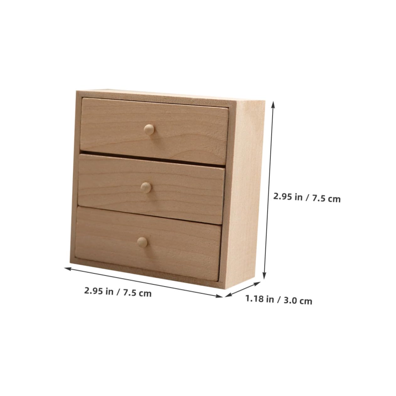 Muebles Miniatura para Casa de Muñecas, 4 Piezas de Madera DIY