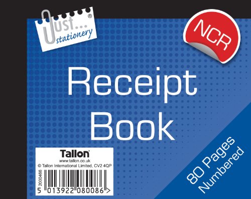 Just Stationery NCR Half Size Receipt Book