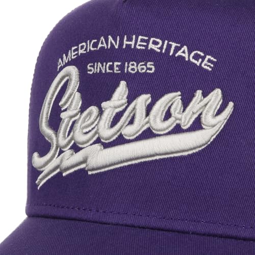 Image of Stetson Since 1865 Trucker Cap Men Purple 6 3 /4