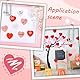 SOFPLATE Große Rosa Herzförmige Papierausschnitte Papierherzen Ausschnitte Pinnwand Mit Rundem Doppelseitigem Klebeband Für Valentinstag DIY Bastelprojekte Pinnwand Party Heimwanddekoration