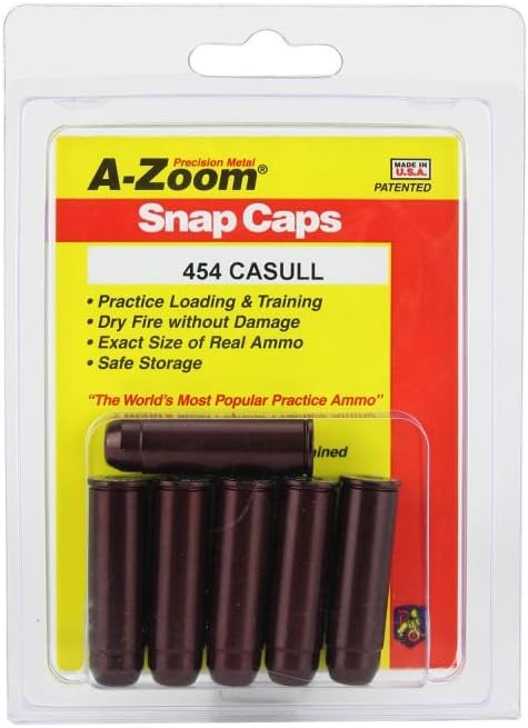A-Zoom, Revolver Metal Snap Caps, 454 Casull, Per 6