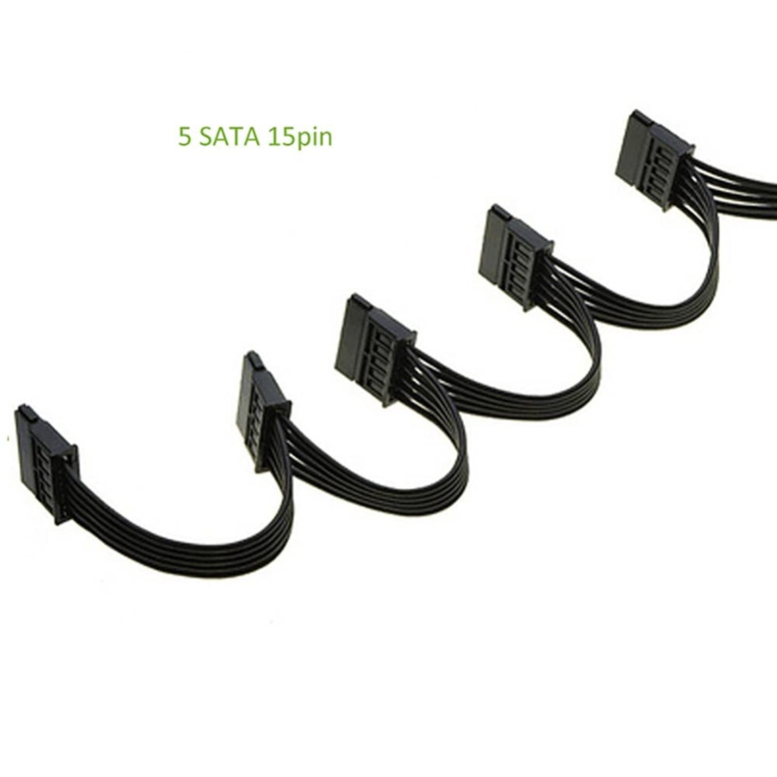 4pin. IDE 1. a 5. SATA 15. Cavo del Cavo dello splitter di Alimentazione del Disco Rigido del Pin PC DIY Sever 4 Pin a Potenza a 15 Pin 60cm