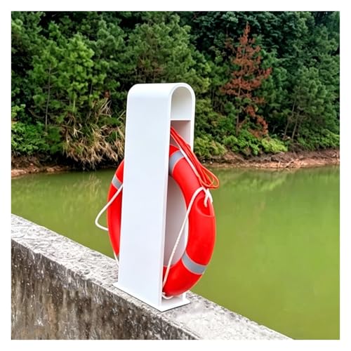 Boîtier de bouée de sauvetage pour quai avec corde de sécurité