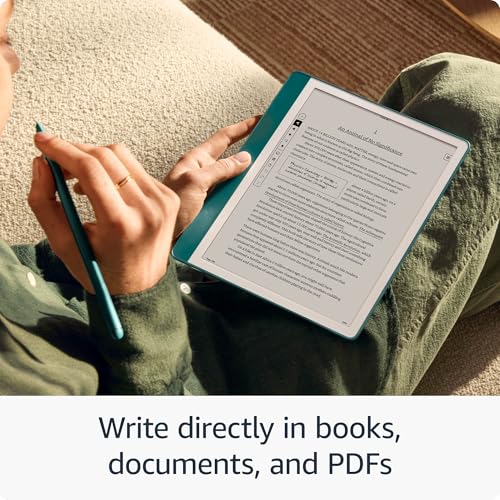 Amazon 53-036208 New Amazon Kindle Scribe (64Gb) - Redesigned Display With Uniform Borders. Now Write Directly On Books And Documents. With Built-In Notebook Summarization. Includes Premium Pen thumb #2
