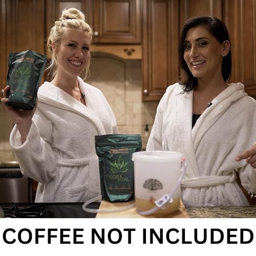 Foto de Kit de enema de café para limpieza de colon - Recomendado por Gerson Home Kit de enema - Kit de cubo de enema con tubo rojo - Enema de café orgánico de desintoxicación de colon - Limpiador (imagen 4)