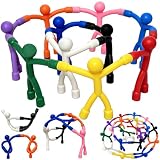 DONGTATA 30 Stück Magnetische Figuren für Kinder Lustige Magnetmännchen Mini Figuren in 10 Farben Fidget Spielzeug Kühlschrank Magnete Schreibtisch Spielzeug für Jungen Mädchen