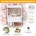 GDLF Candy Cart for Party - Cake Stand - Dessert Cart with Wheels & Storage Cabinet for Wedding, Baby Shower, Birthday & Party Decor