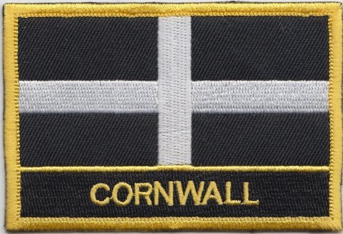 1000 Flags Cornwall County Flag Embroidered Blazer Badge Patch WEST Country Seller