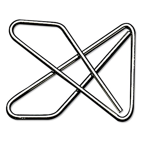 ACCO Ideal Butterfly Paper Clamps, Steel Wire, Small 1.5 Inch Size, 100 Sheet Capacity, Silver, 50 Clamps per Box (A7072620) image 2