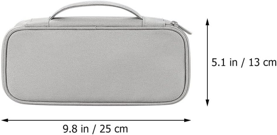 Zerodeko 3pcs Electronic Organizer Cable Bag Multi-Functional Travel Case for Cords Cables and Accessories Storage for Travel Outdoor Use and Home Organization Elegant Gray Design