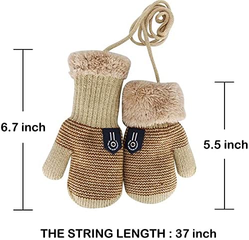 Kinder Winter Fäustlinge Mit Fleece-Futter – Warme Handschuhe Für Jungen & Mädchen 2-5 Jahre
