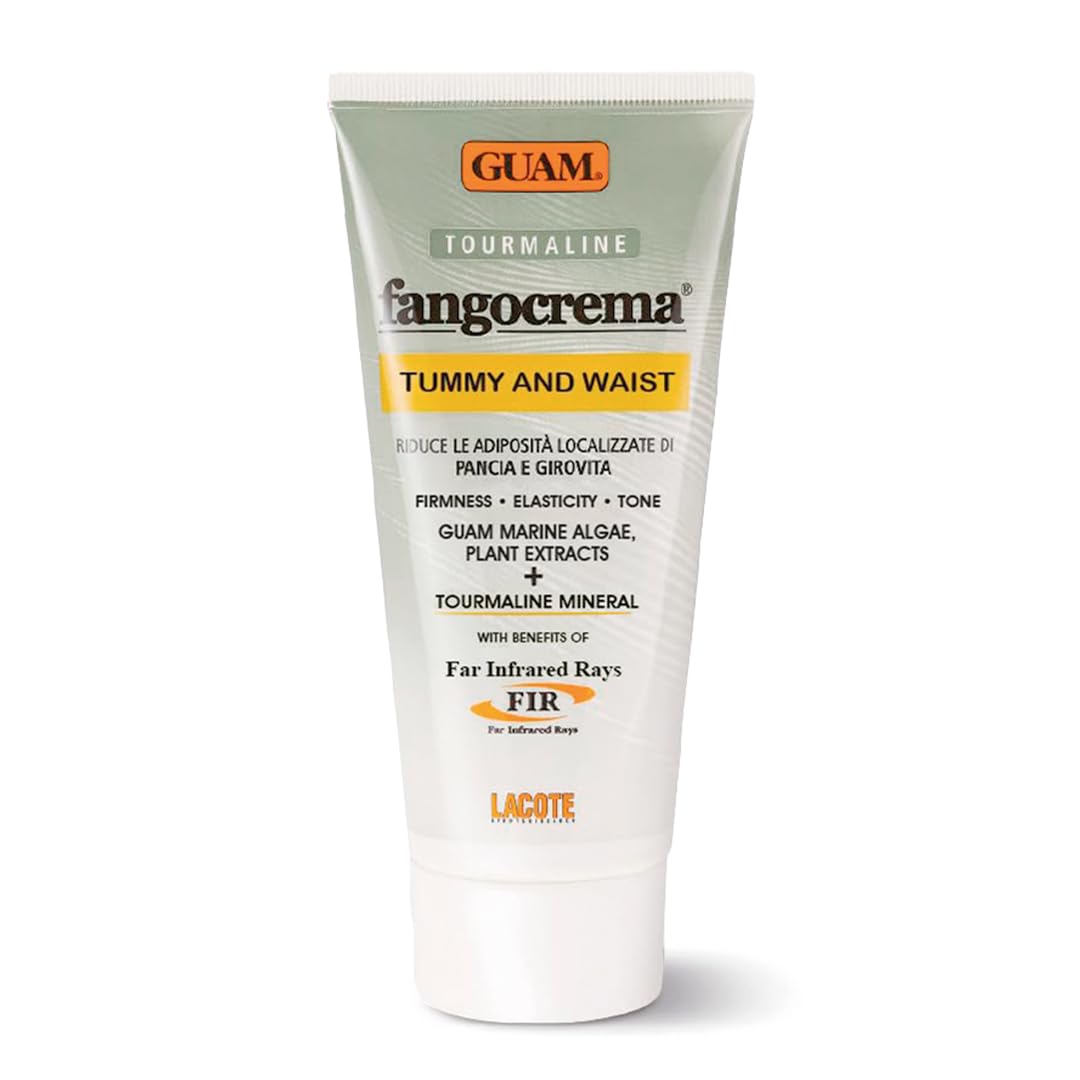 GUAM Anticellulite Tummy Tightening Cream for Stomach, Natural Hot Cellulite Remover, Belly Cream for Women with Tourmaline [FIR] 5 Oz | By GuamBeauty