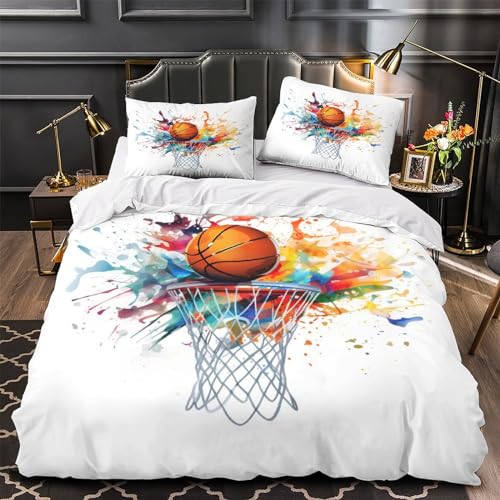 Housse de couette basket 220x240 pour décorer une chambre d'ado