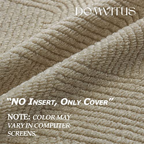 Domvitus DOM-PC-DMLXGQQS 18X18 Pillow Cover Boucle Pillow Covers Set Of 2 Decorative Pillows For Couch Luxury Neutral Throw Pillow Covers Bed Sofa Pillows thumb #3